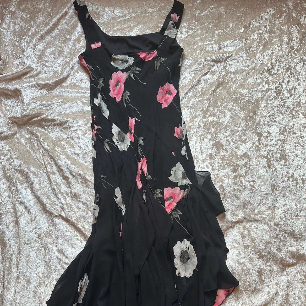 Black Floral Fairy Dress