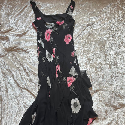 Black Floral Fairy Dress