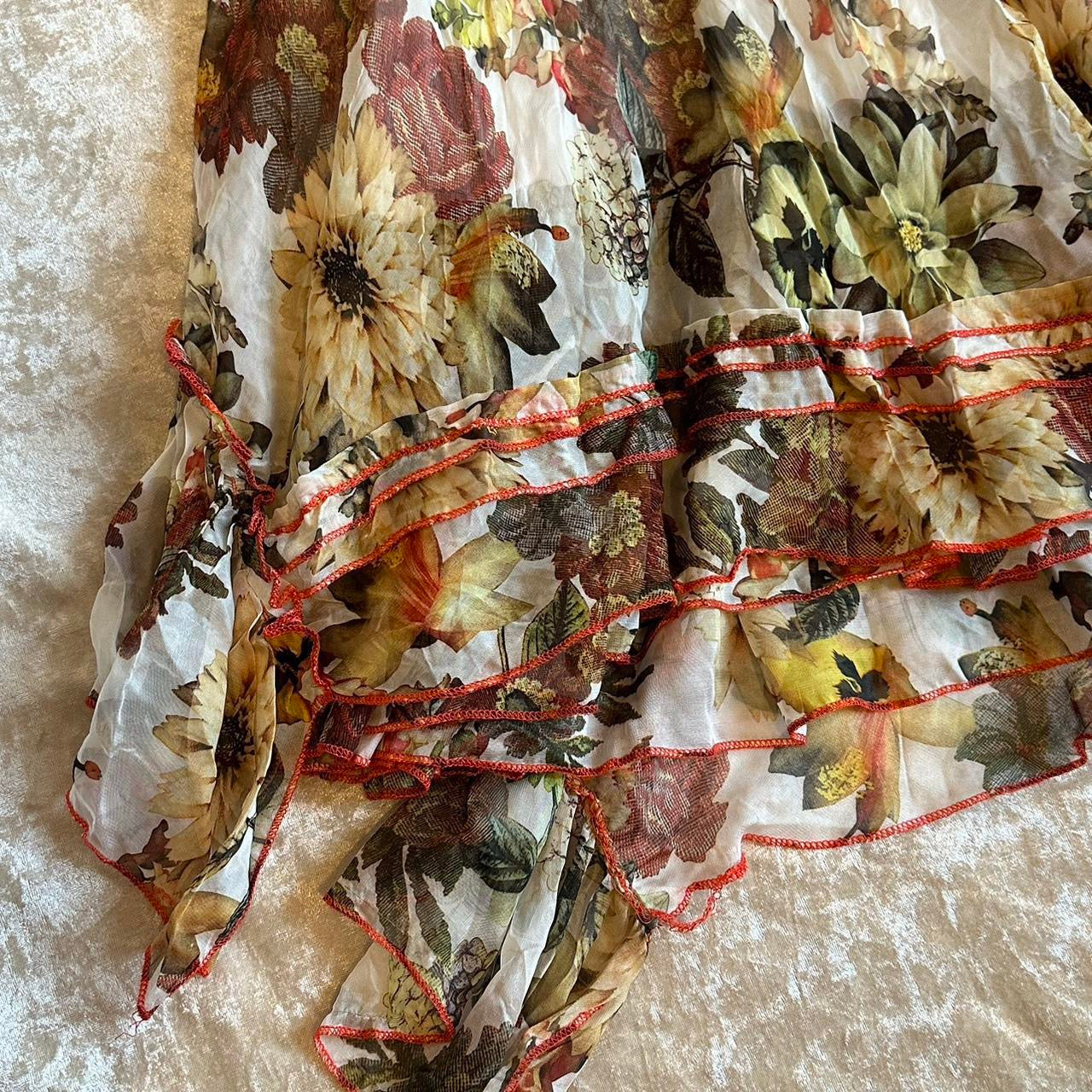 Autumnal Floral Dress