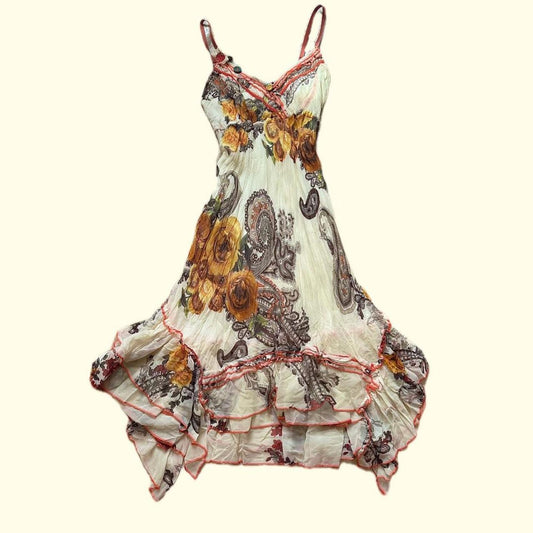 Floral and Paisley Summer Dress