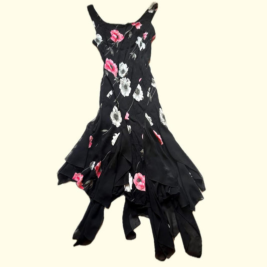 Black Floral Fairy Dress