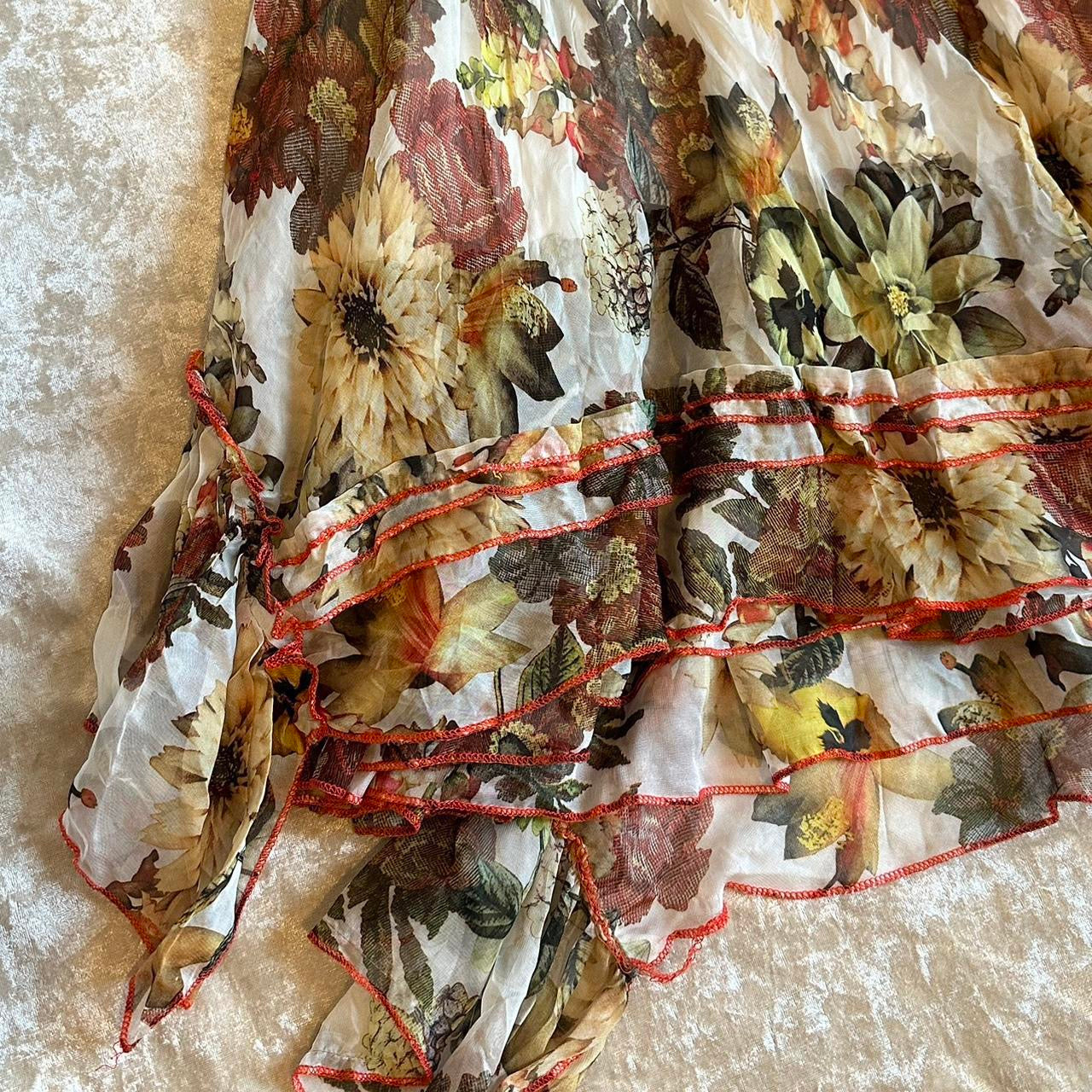 Autumnal Floral Dress