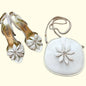 Vintage 60s Floral Sandals and Matching Bag