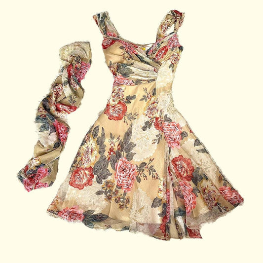 Floral Fairy Dress with Wrap